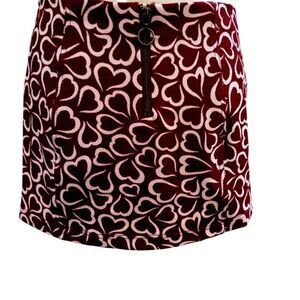 Urban Outfitters Heart Print Mini Skirt Valentines Day Dinner Date Casual
